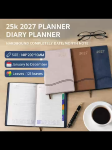 ON HAND 25k 2027 PLANNER DIARY PLANNER HARDBOUND COMPLETELY DATE/MONTH NOTE