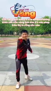 Cần câu tay câu đơn câu đài vàng ánh kim 2H siêu dẻo tặng kèm ngọn phụ CT37 - Sanami Fishing