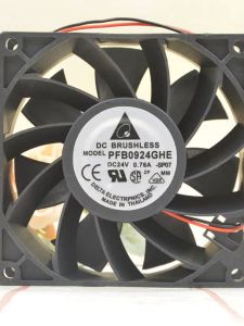 Delta PFB0924GHE 24V 0.76A 92x38mm Variable Frequency Drive Fan High Airflow Heat Sink 9cm Brand New Computer Hardware