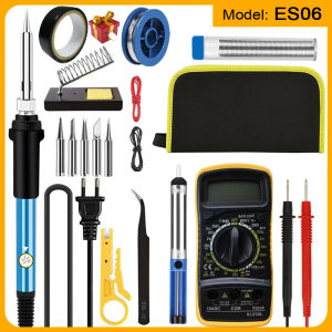 NEW Soldering Iron Kit & Welding Tool (908-02:16-IN-1 & 908-06:20-IN-1) - EU/US Plug 60W