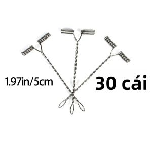 30 Chiếc Chống Rối Thép Không Gỉ Vòng Treo Hình Chữ T Giàn Câu Cá Chân Đế Cân Bằng Móc Dây Cánh Tay Câu Cá Cho Câu Cá