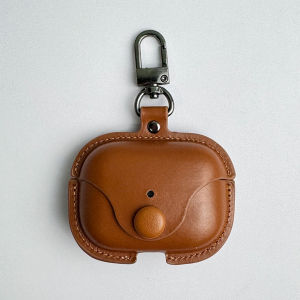 Luxury Classic Business Retro Button PU Leather Case for AirPods Pro 1/2/3 Series Cover