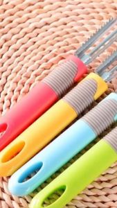 Bayar Di Tempat - Pisau Pengupas Stainless Multifungsi / Peeler Buah Sayur Anti Licin / Alat Dapur Serbaguna