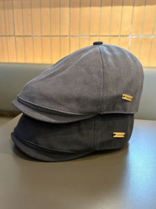 Adjustable Large Head Circumference Retro American Style Men Women Beret Hat Small Face Duckbill Cap Trendy Casual Hat