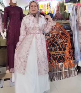 NABILA DRESS OUTER LEPAS//DRESS LEBARAN//DRES BRUKAT//DRES TERBARU//GAMIS LEBARAN//GAMIS KEKINIAN//LEBARAN 2025