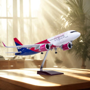 Mô Hình Máy Bay Wizz Air A320 NEO 47CM Đúc Kim Loại Có Chân Đáp Kiểu Dáng Hiện Đại Chất Liệu Nhựa Resin Dùng Để Trưng Bày Trang Trí Nhà Cửa