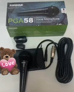 The PGA58 Professional Cardioid Dynamic Vocal Wired Microphone PGA-58 Wired Mic 10meters mic cable