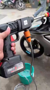 999VF Rechargeable Car Wash Gun | Powerful Portable Pressure Washer for Effortless Cleaning