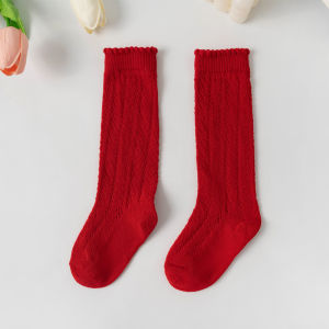 Summer Kids Knee High Socks Toddlers Mesh Baby Girls Long Breathable Sock Hollow Out Soft Cotton Infant Socken For 0-8Years