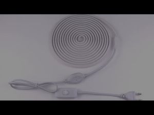 1-30M 220V COB Neon LED Strip Light 180° Beam Angle Solid Silicone Bendable Cuttable Strip with EU Plug Switch for Home Decor