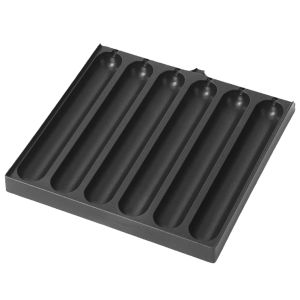 【HOT】 กระทะทำไส้กรอก 6 ช่อง สำหรับทำฮอทดอกและอาหารเช้า ใช้งานง่าย ทนทาน เหมาะสำหรับทำอาหารนอกบ้านและครัวเรือน