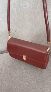 Latine Daily Tas Tangan Kulit Coklat Tas Bahu Wanita Classy Shoulderbag Wanita Elegant