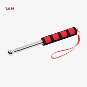 JUSTINLAU 1M~1.6M Hollow Drum Detection Hammer Room Detection Tool Hollow Drum Hammer Stainless Steel Telescopic Drum Hammer