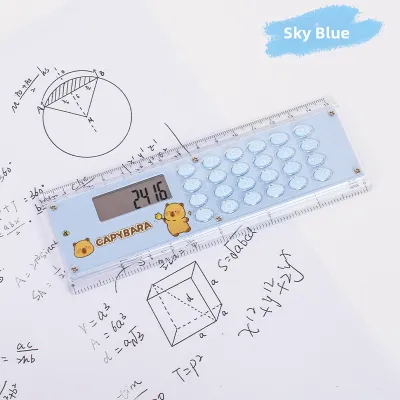 Portable Dual-side Cartoon Design Student Calculator