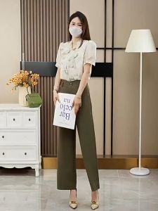 Quần ống rộng nữ lưng cao cỡ to bigsize đến 75kg cạp chun vải Ruby chống nhăn siêu tôn dáng-HLS-Mã 317B