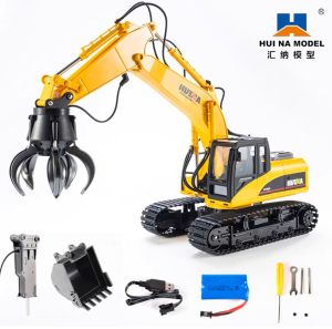 Super Size Remote Control Engineering Vehicle Toy Digger Breaker Excavator for Children Educational Toys Model Car Playset
