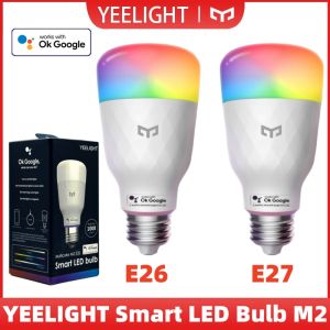 Yeelight Smart LED Bulb M2 Multicolor E26/E27 Bluetooth Connection 1700K-6500K Voice Control 1000 Lumens works with Ok Goolge