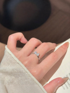 YUCOO | Bow Decorative Silver Ring S925