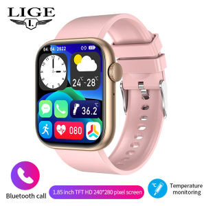 LIGE | LIGE 2026 Smart Watch Lightweight Real-time Temperature Monitor Sports Fitness Tracker Bluetooth Call Message Womens Smartwatch