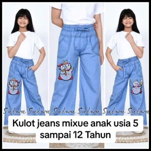 MIXUE KULOT JEANS ANAK PEREMPUAN USIA 5-12 TAHUN