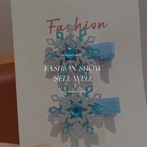 Alisha Princess Snowflake Forehead Hair Clips For Kids