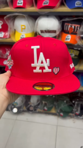 【COD】LA "Love & HUSTILE" Red Closed cap For Men Fashion backward cap Baseball Cap High Quality