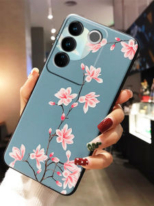 Full Coverage Silicone Phone Case for VIVOV29PRO V25E 5G Cartoon S17 Protective Cover V23 Fashion Y78+ V50 Edge Protection V30 Relief V60 Anti-Fall Womens Model V40LITE Y02S