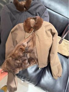 JUSTQUEEN | Áo Parka Dài Ngắn Kiểu Mink Giả Mùa Đông