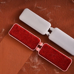 Reusable Clothing Hair Remover Electrostatic Precipitator Brush Pet Cat Hair Roller Brush Foldable Portable Hair Remover