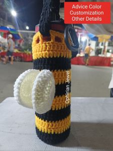 WATER BOTTLE HOLDER Shoulder Bag Customized Handmade Crochet