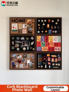brandland | Creative DIY Background Board Combination Cork and Blackboard For Living Room Photo Display