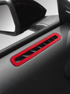 ALCANTARA | Alcantara Nội Thất Ô Tô Cửa Bên Lỗ Thông Khí Ổ Cắm Bảng Điều Khiển Viền Dán Cho Ford Mustang GT 2015-2023 Da Lộn Da Điều Chỉnh Phụ Kiện