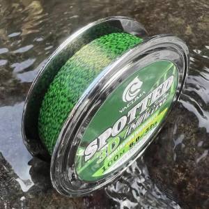 YACUMA 300M/500M 3D Có Đốm Fluorocarbon Phủ Ngụy Trang Màu Xanh Lá Cây Dây Câu Cá Nylon Vô Hình Chìm Dây Cho Đại Dương Đá Bãi Biển Hồ Câu Cá