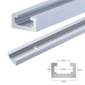 T Track Woodworking T-slot Slide Track Aluminium Miter T-TrackT-slot Miter Track Jig T Screw Fixture Slot Saw/Router Table Tool