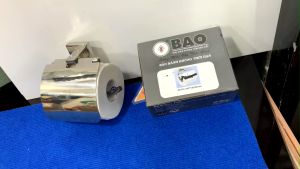 Hộp đựng giấy vệ sinh Inox Bảo KAG-BNV03 Móc giấy toilet SUS304 inox đế dập khuôn vuông cao cấp thiết kế tuyệt đẹp