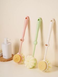 Double-sided bath brush Back Skin Scrubber Massage Body Soft Shower Brush Bathroom Tool Body Skin Care Brush 洗澡刷