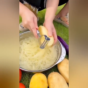 3-piece multifunctional stainless steel cucumber potato carrot peeler for vegetables and fruits