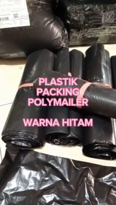 Plastik Polymailer Hitam Glossy Ekonomis & Premium Gramasi Tebal Isi 100 Bahan HDPE