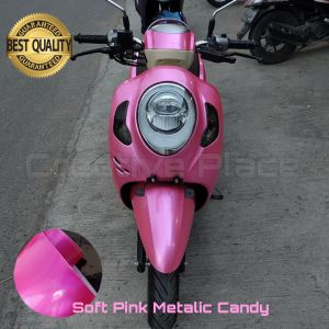 sticker skotlet soft pink metalic candy / scotlite soft pink candy / pink kendi