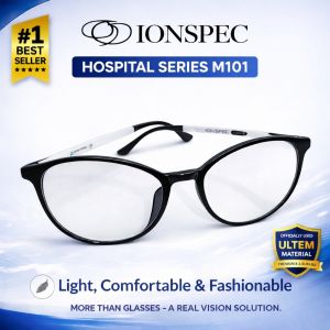 Original IonSpec Hospital Series M101 Eyewear Anti-UV Anti-Blue Light Anti-Radiation Glasses ULTEM Frame Negative Ions
