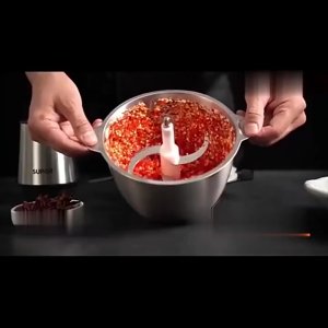 ใช้10ปีก็ยังไม่พัง1000Wเครื่องปั่นหมู เครื่องปั่นพริก ความจุ3ลิตร4ใบมีด ทำสะอาดง่าย เครื่องบดเนื้อไฟฟ้า เครื่องผสมอาหาร