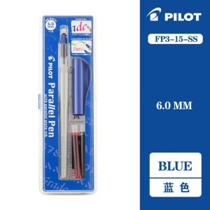 Pilot | Japan PILOT Parallel Fountain Pen FP3-SS Duckbill Calligraphy Pen 1.5/2.4/3.8/6.0mm Flat Nib Gothic English Art Stationery