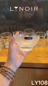 Ly Thủy Tinh Sake - Icy Rim Frosted | 200ml | [LYNOIR_LY108] - Pha Lê Cao Cấp