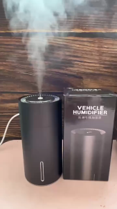 Car Essential Oil Diff Humidifier | LED Light Air Purifier & Aroma Freshener for Auto Use