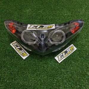 84945. Reflektor lampu depan Yamaha Jupiter z custome smoke oren Set billed new Burhan 2006 reflektor Lampu depan jupiter burhan set billed