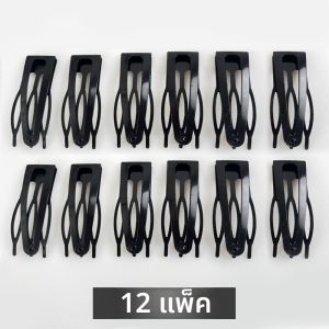 กิ๊บติดผมแบบ Black BB Clip ทรงเรียบหรู กิ๊บติดผมแบบหน้ามน กิ๊บติดผมแบบอเนกประสงค์ ตกแต่งผมด้านข้าง กิ๊บติดผมแบบหน้ามน สีดำ