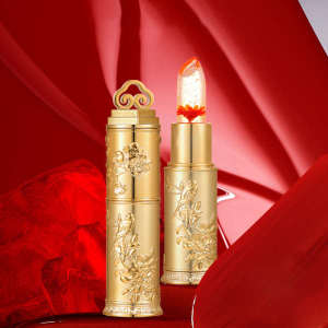 ▼Flower Jelly Color-changing Lipstick Lasting Color-changing Not Easy to Sink Cup No Makeup-free Moisturizing Doodle Lip Temperature Change Daily Plain♟