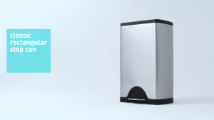 simplehuman rectangular step bin brushed stainless steel (38L) Kitchen Bin Brushed Silver Big Bin