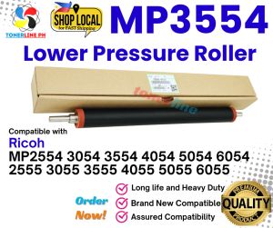 MP3554 Lower Pressure Roller Compatible with Ricoh MP2554 3054 3554 4054 5054 6054 2555 3055 3555 4055 5055 6055