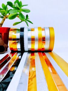 Beautiful Seam Stickers Self-Adhesive Tile Background Wall Ceiling Plaster Beautiful Edge Line Wooden Door Cabinet Door Gold Silver Black and White Decorative Stickers